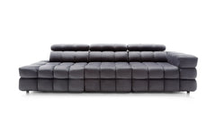 3-zitsbank Lines met Arm Rechts - Stijlvolle Grijze Bank voor Modern Wonen