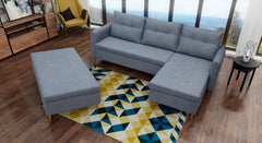 Hoekbank Sleepy Met Chaise Longue Rechts En Poef