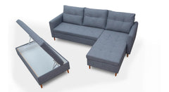 Hoekbank Sleepy Met Chaise Longue Rechts En Poef