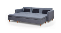 Hoekbank Sleepy Met Chaise Longue Links En Poef