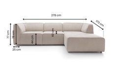 Elementen hoekbank Element Chaise Longue Rechts