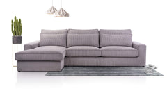 Hoekbank Como met Chaise Longue links