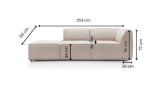 Elementenbank Element Met Arm Rechts