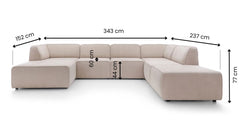 Elementen U-bank Element Chaise Longue Links