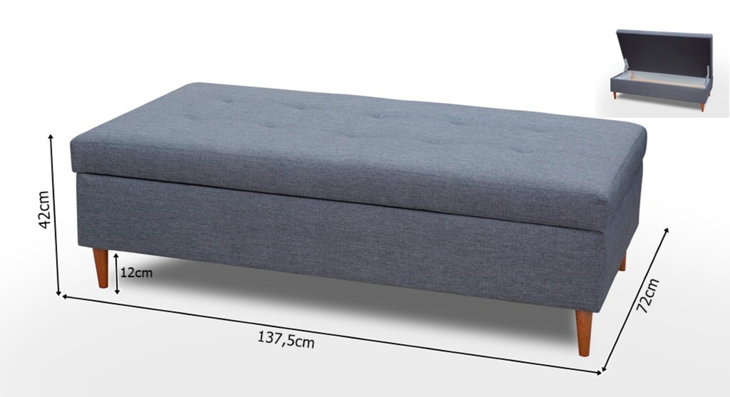 Hoekbank Sleepy Met Chaise Longue Links En Poef