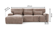 Hoekbank Fun Met Chaise Longue Links