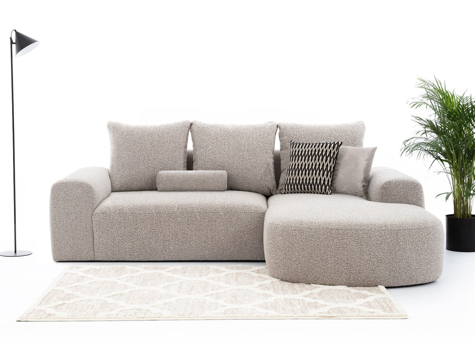 Hoekbank Comfy met Chaise Longue Rechts - Creëer een Gezellige en Uitnodigende Woonruimte.