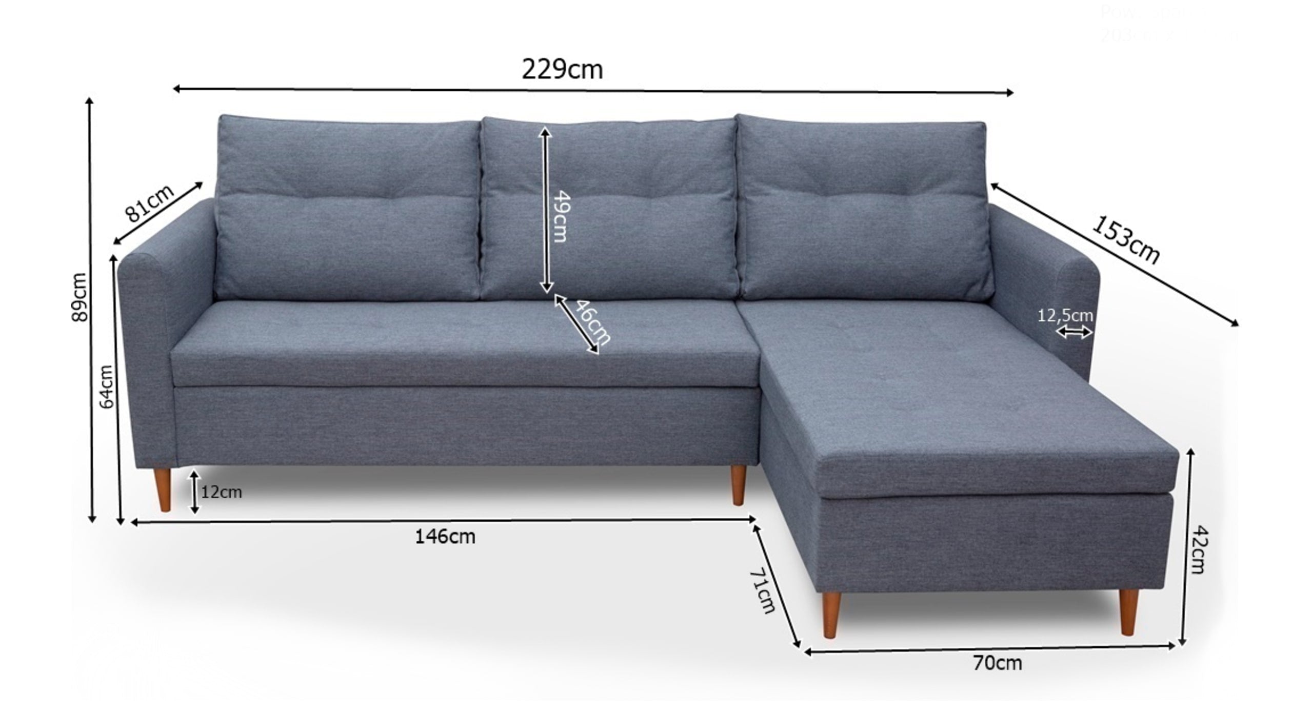 Hoekbank Sleepy Met Chaise Longue Links En Poef