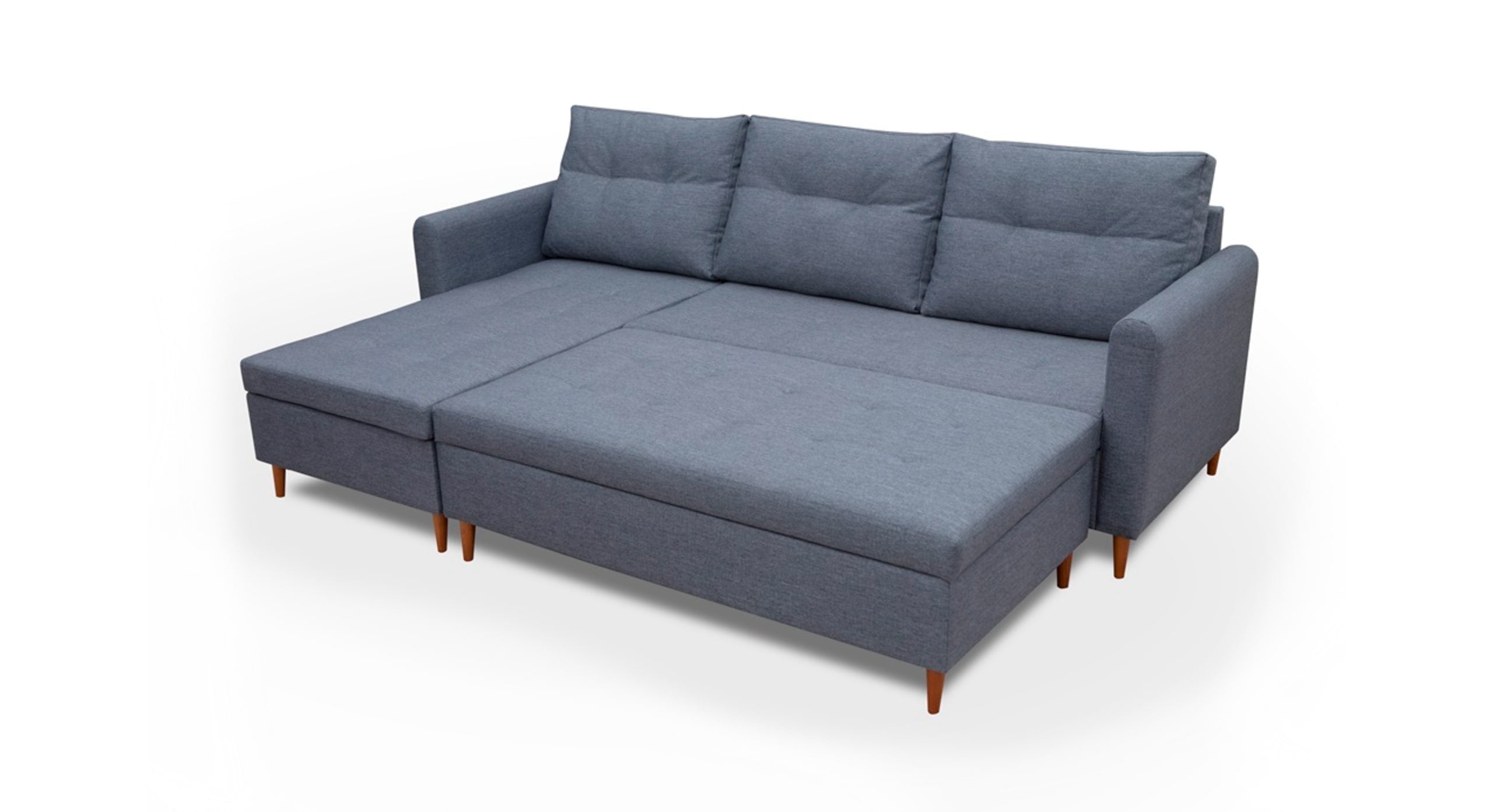 Hoekbank Sleepy Met Chaise Longue Links En Poef
