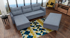 Hoekbank Sleepy Met Chaise Longue Links En Poef