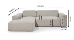 Hoekbank Vibe Met Chaise Longue Links