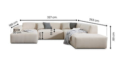 U-bank Vibe Met Chaise Longue Links